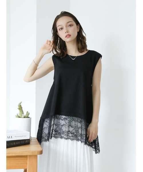 fifth(フィフス)の「裾レースイレヘムノースリプルオーバー(Tシャツ/カットソー・レディース・ブラック・M)」の17枚目の写真