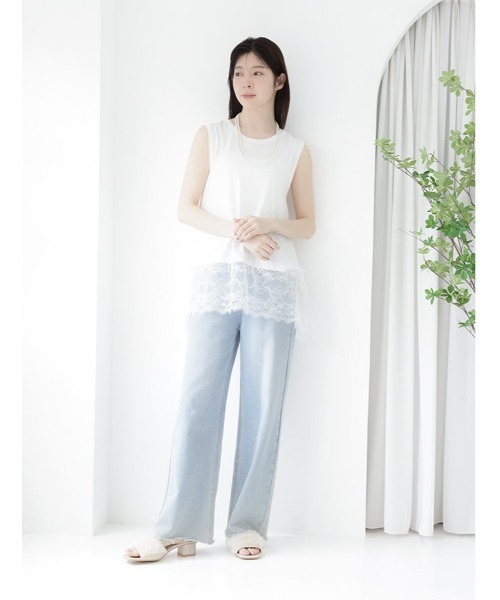 fifth(フィフス)の「裾レースイレヘムノースリプルオーバー(Tシャツ/カットソー・レディース・ブラック・M)」の12枚目の写真
