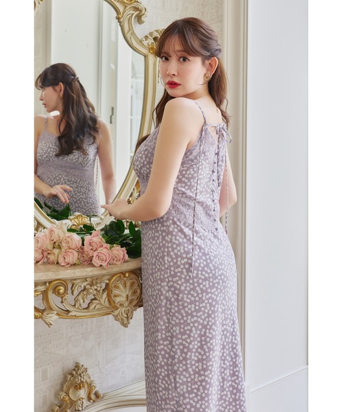 Her lip to(ハーリップトゥー)の「Cherry Pattern Camisole Dress(ワンピース・レディース・モーブ系/レッド系/ネイビー・M/S)」の13枚目の写真