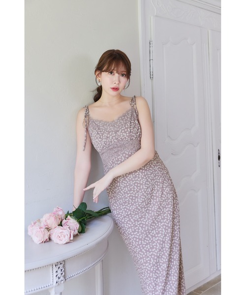 Her lip to(ハーリップトゥー)の「Cherry Pattern Camisole Dress(ワンピース・レディース・モーブ系/レッド系/ネイビー・M/S)」の14枚目の写真