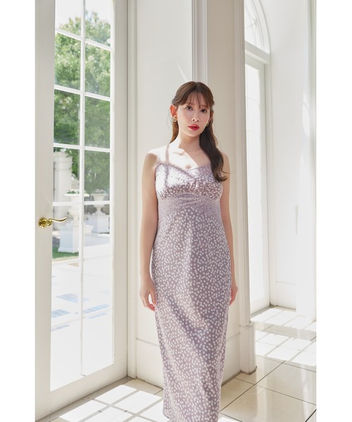 Her lip to(ハーリップトゥー)の「Cherry Pattern Camisole Dress(ワンピース・レディース・モーブ系/レッド系/ネイビー・M/S)」の15枚目の写真