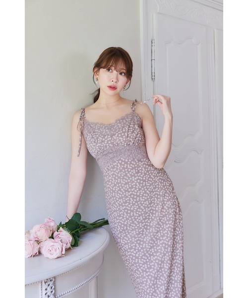 Her lip to(ハーリップトゥー)の「Cherry Pattern Camisole Dress(ワンピース・レディース・モーブ系/レッド系/ネイビー・M/S)」の17枚目の写真