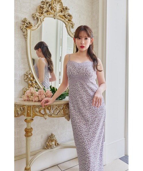 Her lip to(ハーリップトゥー)の「Cherry Pattern Camisole Dress(ワンピース・レディース・モーブ系/レッド系/ネイビー・M/S)」の18枚目の写真