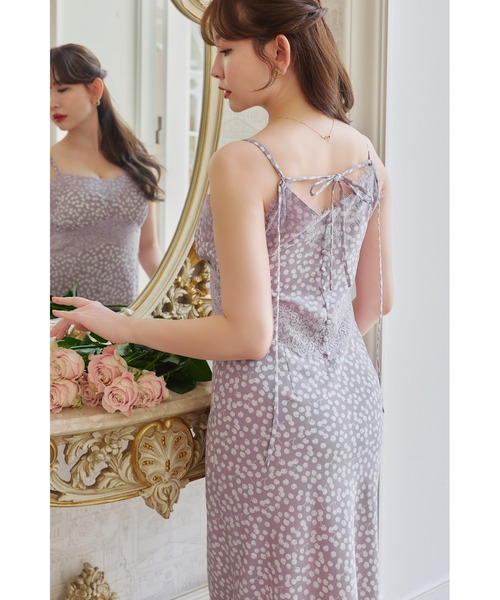Her lip to(ハーリップトゥー)の「Cherry Pattern Camisole Dress(ワンピース・レディース・モーブ系/レッド系/ネイビー・M/S)」の19枚目の写真