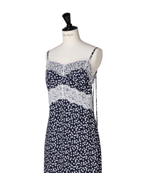 Her lip to(ハーリップトゥー)の「Cherry Pattern Camisole Dress(ワンピース・レディース・モーブ系/レッド系/ネイビー・M/S)」の10枚目の写真