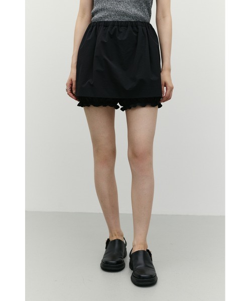 STYLEMIXER(スタイルミキサー)の「フリルミニスカートパンツ(その他パンツ・レディース・ブラック/アイボリー・SMALL/MEDIUM)」の12枚目の写真