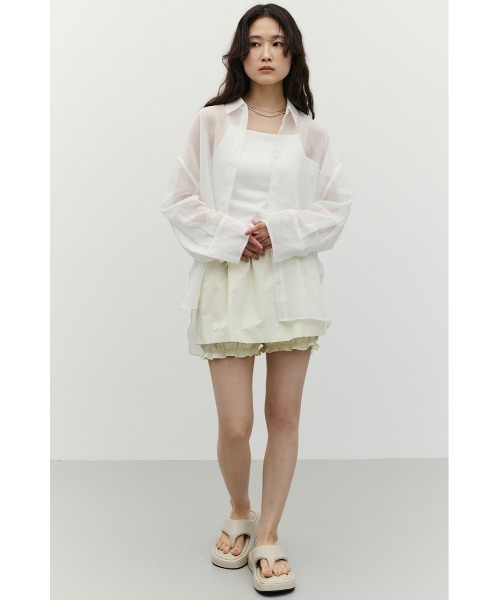 STYLEMIXER(スタイルミキサー)の「フリルミニスカートパンツ(その他パンツ・レディース・ブラック/アイボリー・SMALL/MEDIUM)」の20枚目の写真