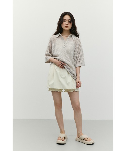 STYLEMIXER(スタイルミキサー)の「フリルミニスカートパンツ(その他パンツ・レディース・ブラック/アイボリー・SMALL/MEDIUM)」の22枚目の写真