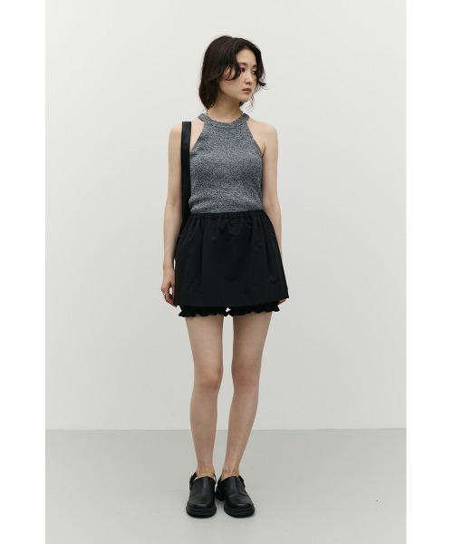 STYLEMIXER(スタイルミキサー)の「フリルミニスカートパンツ(その他パンツ・レディース・ブラック/アイボリー・SMALL/MEDIUM)」の10枚目の写真