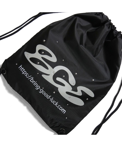 BGL(ビージーエル)の「LOGO KNAPSACK / スタッズ / リフレクター / ロゴ / カモ柄 ナップサック(バックパック/リュック・レディース・ブルー/カモフラージュ/ブラック・ONE SIZE)」の14枚目の写真