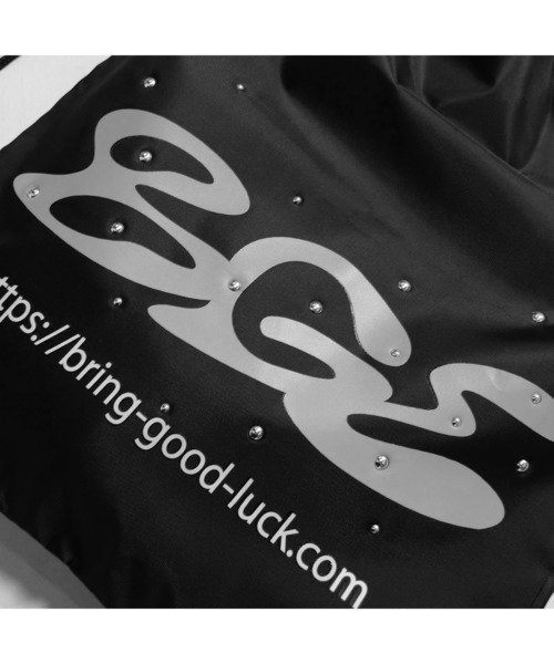 BGL(ビージーエル)の「LOGO KNAPSACK / スタッズ / リフレクター / ロゴ / カモ柄 ナップサック(バックパック/リュック・レディース・ブルー/カモフラージュ/ブラック・ONE SIZE)」の15枚目の写真