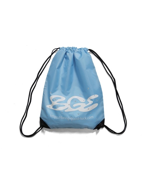 BGL(ビージーエル)の「LOGO KNAPSACK / スタッズ / リフレクター / ロゴ / カモ柄 ナップサック(バックパック/リュック・レディース・ブルー/カモフラージュ/ブラック・ONE SIZE)」の17枚目の写真