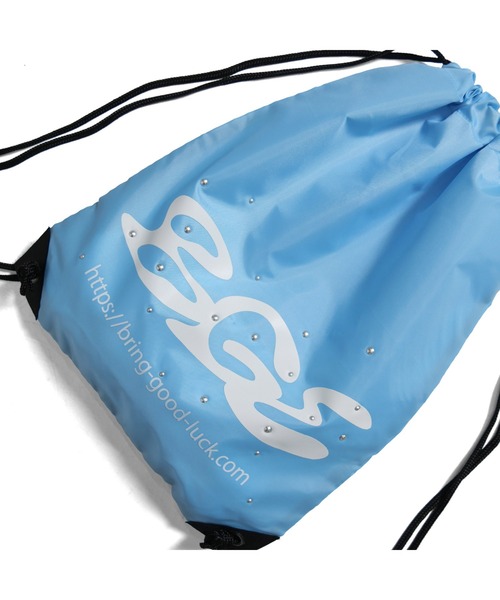BGL(ビージーエル)の「LOGO KNAPSACK / スタッズ / リフレクター / ロゴ / カモ柄 ナップサック(バックパック/リュック・レディース・ブルー/カモフラージュ/ブラック・ONE SIZE)」の18枚目の写真