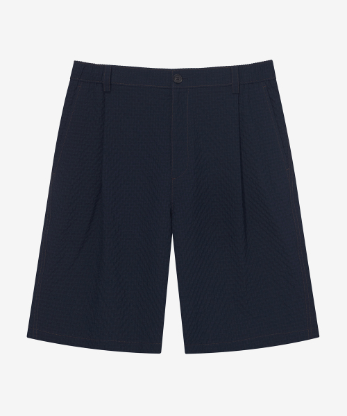 MINDBRIDGE（マインドブリッジ）の「[COUTURE]リラックスフィットシアサーカーウエストバンドネイビーハーフパンツ（その他パンツ・メンズ・ネイビー・36/34/32/30/29）」の3枚目の写真
