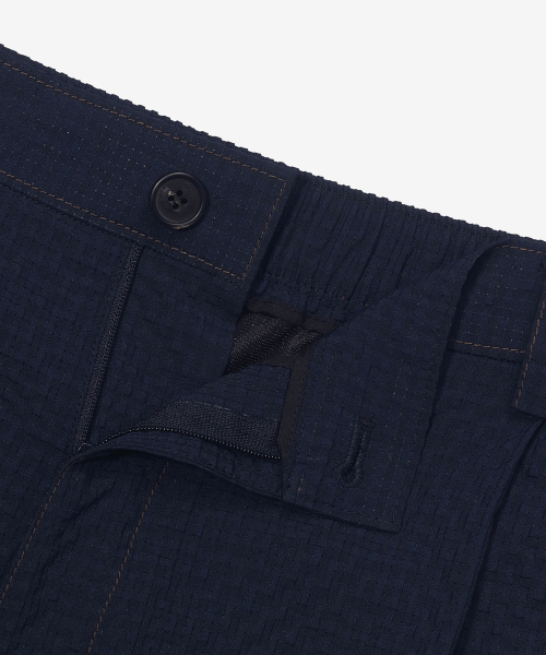 MINDBRIDGE（マインドブリッジ）の「[COUTURE]リラックスフィットシアサーカーウエストバンドネイビーハーフパンツ（その他パンツ・メンズ・ネイビー・36/34/32/30/29）」の5枚目の写真
