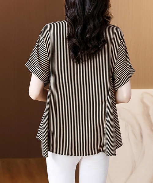 ONEP STAR(ワンピスター)の「選べる5TYPE×Vネックブラウス(シャツ/ブラウス・レディース・E/D/C/B/A・X-LARGE/LARGE)」の19枚目の写真
