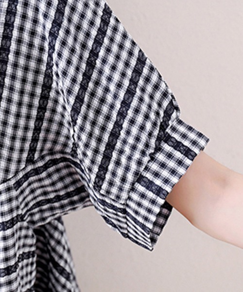 ONEP STAR(ワンピスター)の「選べる5TYPE×Vネックブラウス(シャツ/ブラウス・レディース・E/D/C/B/A・X-LARGE/LARGE)」の7枚目の写真