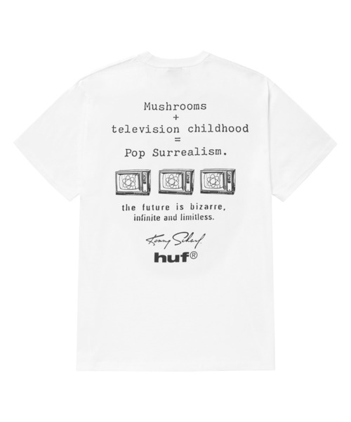 HUF（ハフ）の「KENNY SCHARF TELEVISION（Tシャツ/カットソー・メンズ・ホワイト・L/M/XL/S）」の3枚目の写真