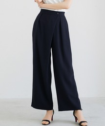 WHITE JOOLA | 【 ラクして整うカセット服 】 さらさらオックス・アシメワイドパンツ(その他パンツ)