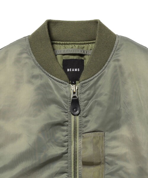 BEAMS(ビームス)の「フェード MA-1(ブルゾン・メンズ・ネイビー/オリーブ・S/XL/L/M)」の4枚目の写真