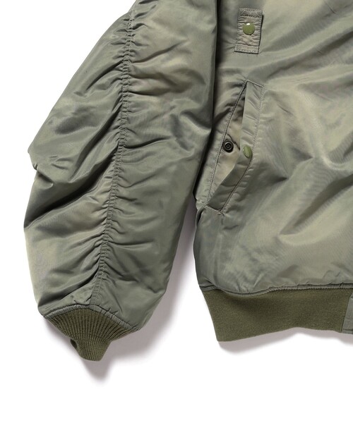 BEAMS(ビームス)の「フェード MA-1(ブルゾン・メンズ・ネイビー/オリーブ・S/XL/L/M)」の5枚目の写真