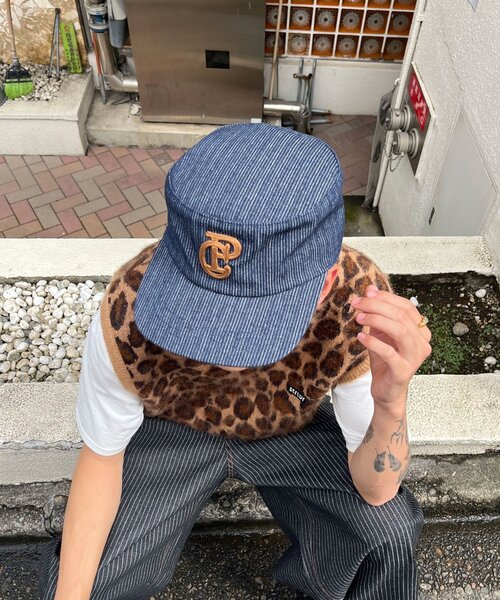 CIAOPANIC(チャオパニック)の「ピンストライプワークキャップ(キャップ・メンズ・ネイビー/ブラック・FREE)」の17枚目の写真