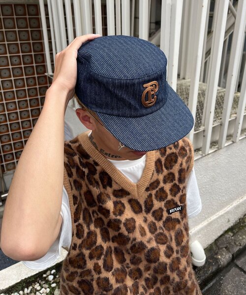 CIAOPANIC(チャオパニック)の「ピンストライプワークキャップ(キャップ・メンズ・ネイビー/ブラック・FREE)」の18枚目の写真