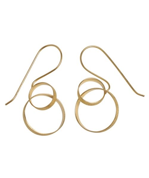 YArKA（ヤーカ）の「【YArKA/ヤーカ】twin dancing loops earring(pierce) [ftdtf15] / 表面加工フックピアス（ピアス（両耳用）・レディース・ゴールド/シルバー・FREE）」の11枚目の写真