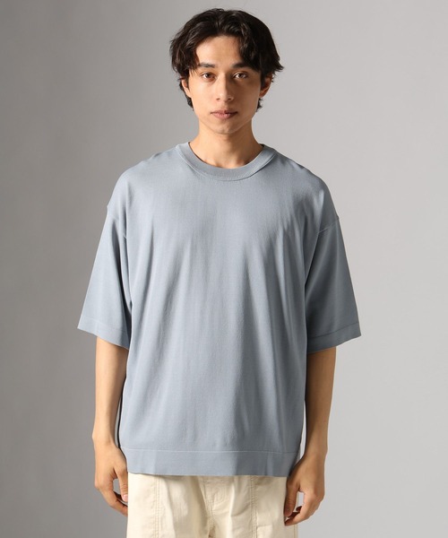 BAYFLOW(ベイフロー)の「【接触冷感】ICE CURRENT ニットTEE(ニット/セーター・メンズ・ブルー/ブラック/チャコール・MEDIUM/LARGE)」の14枚目の写真