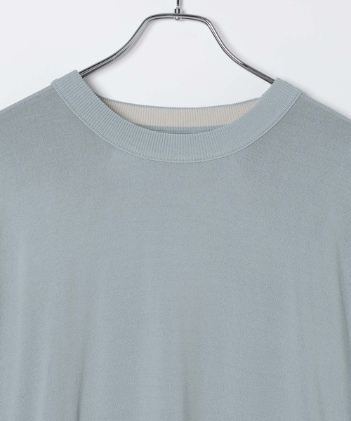 BAYFLOW(ベイフロー)の「【接触冷感】ICE CURRENT ニットTEE(ニット/セーター・メンズ・ブルー/ブラック/チャコール・MEDIUM/LARGE)」の18枚目の写真