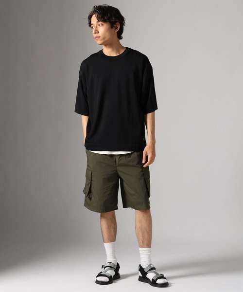 BAYFLOW(ベイフロー)の「【接触冷感】ICE CURRENT ニットTEE(ニット/セーター・メンズ・ブルー/ブラック/チャコール・MEDIUM/LARGE)」の7枚目の写真