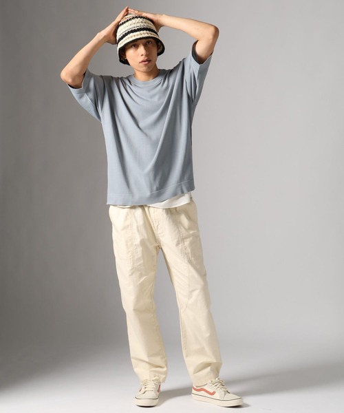 BAYFLOW(ベイフロー)の「【接触冷感】ICE CURRENT ニットTEE(ニット/セーター・メンズ・ブルー/ブラック/チャコール・MEDIUM/LARGE)」の11枚目の写真