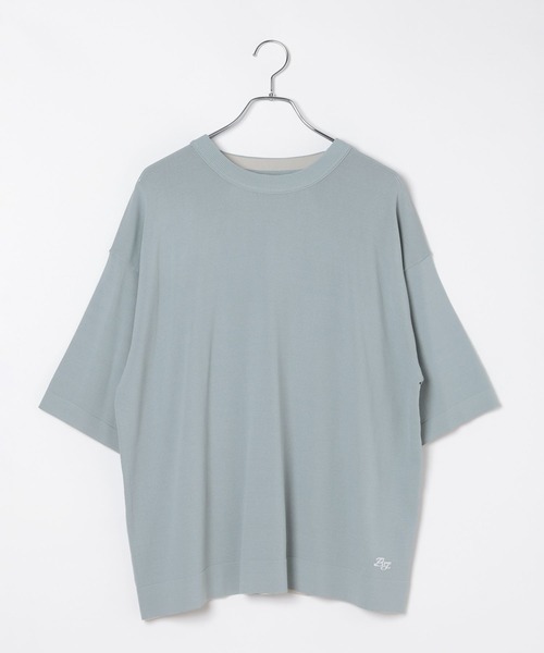 BAYFLOW(ベイフロー)の「【接触冷感】ICE CURRENT ニットTEE(ニット/セーター・メンズ・ブルー/ブラック/チャコール・MEDIUM/LARGE)」の12枚目の写真