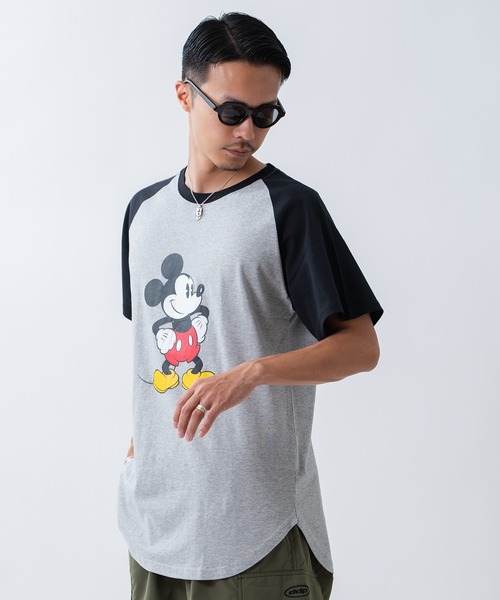 improves(インプローブス)の「【MICKEY MOUSE】ミッキーマウス ラグラン 半袖Tシャツ(Tシャツ/カットソー・メンズ・グレー系/ホワイト系1/ベージュ系/グレー/ホワイト×ブラック/ホワイト・LARGE/MEDIUM/X-LARGE)」の19枚目の写真