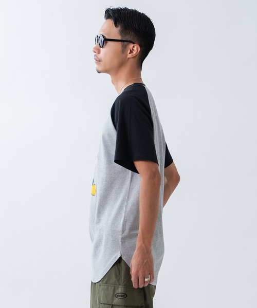 improves(インプローブス)の「【MICKEY MOUSE】ミッキーマウス ラグラン 半袖Tシャツ(Tシャツ/カットソー・メンズ・グレー系/ホワイト系1/ベージュ系/グレー/ホワイト×ブラック/ホワイト・LARGE/MEDIUM/X-LARGE)」の20枚目の写真