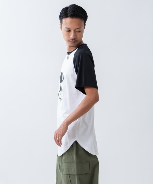 improves(インプローブス)の「【MICKEY MOUSE】ミッキーマウス ラグラン 半袖Tシャツ(Tシャツ/カットソー・メンズ・グレー系/ホワイト系1/ベージュ系/グレー/ホワイト×ブラック/ホワイト・LARGE/MEDIUM/X-LARGE)」の16枚目の写真