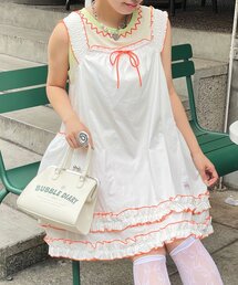 【HELLO.SANFRANCISCO/ハローサンフランシスコ】シャーリングフリルメロウチュニック