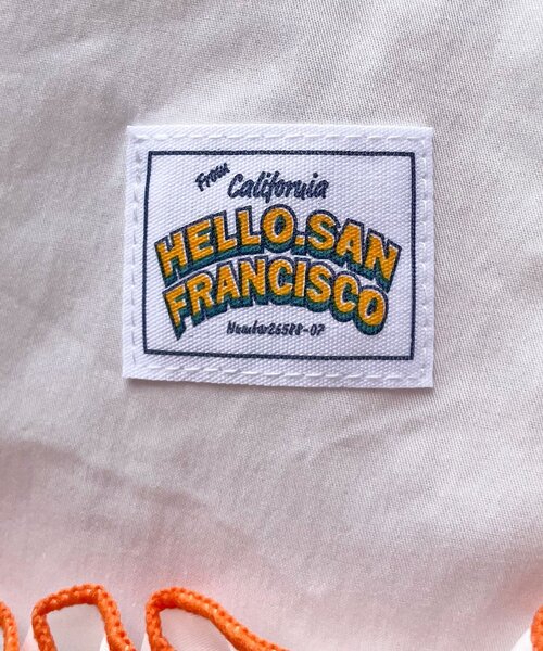 HELLO.SANFRANCISCO(ハローサンフランシスコ)の「【HELLO.SANFRANCISCO/ハローサンフランシスコ】シャーリングフリルメロウチュニック(チュニック・レディース・ホワイト/サックスブルー・ONE SIZE)」の16枚目の写真