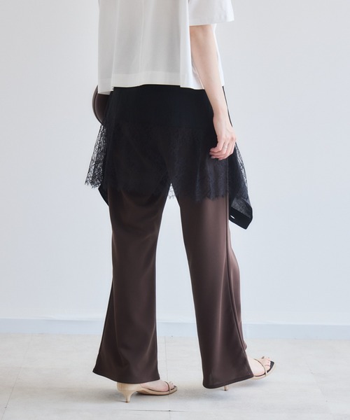 Paradise Picnic(パラダイスピクニック)の「ROSIEE 美脚イージーフレアパンツ(その他パンツ・レディース・アイボリー/ブラウン/ブラック・FREE)」の14枚目の写真