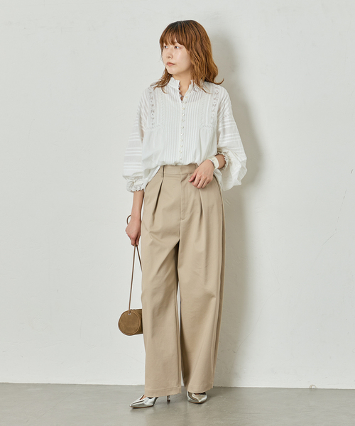 journal standard L'essage(ジャーナルスタンダードレサージュ)の「《追加6》CP タックチノパンツ(チノパンツ・レディース・ベージュ・38/36/34/40)」の17枚目の写真