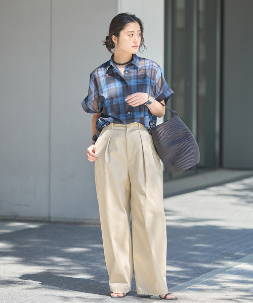 journal standard L'essage(ジャーナルスタンダードレサージュ)の「《追加6》CP タックチノパンツ(チノパンツ・レディース・ベージュ・38/36/34/40)」の18枚目の写真