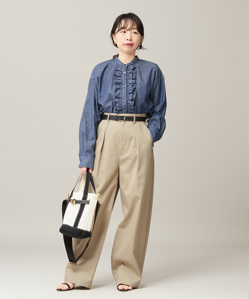 journal standard L'essage(ジャーナルスタンダードレサージュ)の「《追加6》CP タックチノパンツ(チノパンツ・レディース・ベージュ・38/36/34/40)」の19枚目の写真