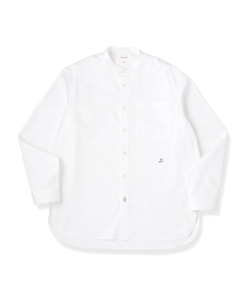DRESSTERIOR(ドレステリア)の「【日本製】バンドカラー高密度ツイルシャツ(シャツ/ブラウス・メンズ・ホワイト・91/90/94/92)」の6枚目の写真