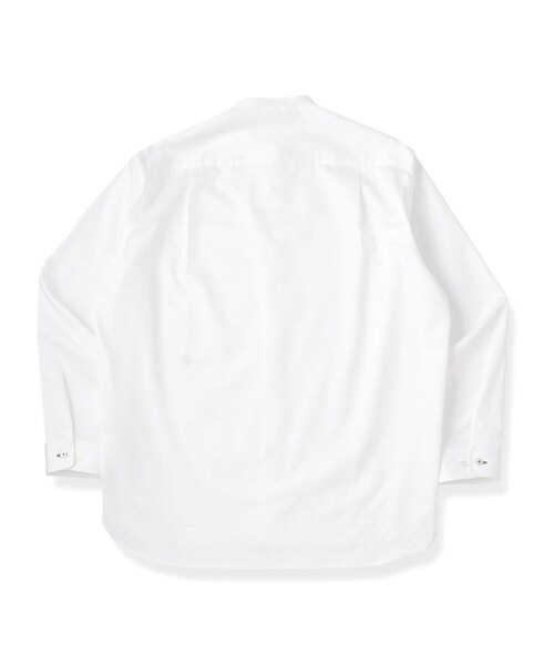 DRESSTERIOR(ドレステリア)の「【日本製】バンドカラー高密度ツイルシャツ(シャツ/ブラウス・メンズ・ホワイト・91/90/94/92)」の7枚目の写真