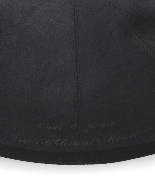 Chapeau d' O(シャポードオー)の「Chapeau d' O Minimum Casquette / シャポードオー(キャスケット・レディース・ブラック・M/57.5cm)」の9枚目の写真