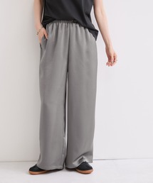サテンワイドパンツ