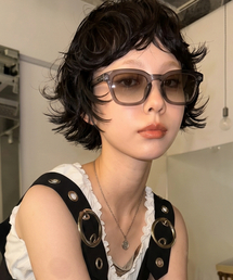 2CUBE（トゥキューブ）の「Modern Crown Panto Sunglasses(Grey)（サングラス）」