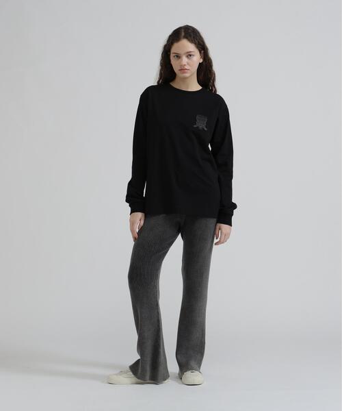 AVIREX(アヴィレックス)の「L/S SIGNATURE VARSITY LOGO T-SHIRT(Tシャツ/カットソー・レディース・ブラック/ホワイト/ブルー・F)」の7枚目の写真