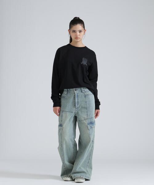 AVIREX(アヴィレックス)の「L/S SIGNATURE VARSITY LOGO T-SHIRT(Tシャツ/カットソー・レディース・ブラック/ホワイト/ブルー・F)」の16枚目の写真