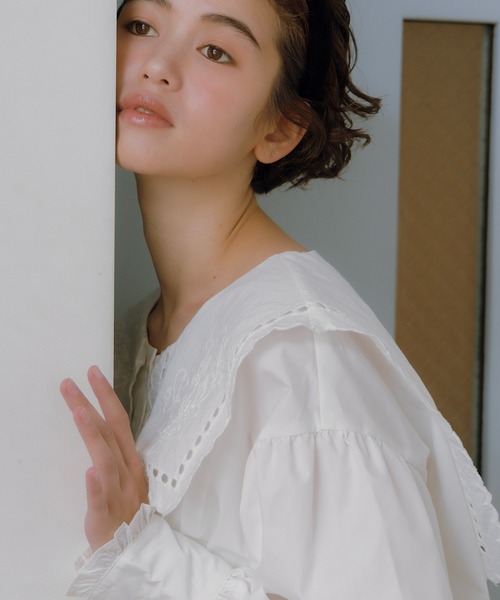 REMOON(リムーン)の「スクエアカラーブラウス(シャツ/ブラウス・レディース・ホワイト・FREE)」の19枚目の写真